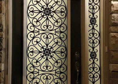 Eclipse wrought iron design by What A Pane