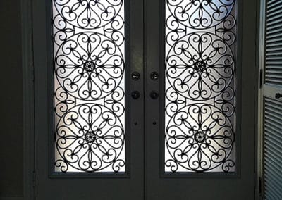 Eclipse wrought iron design by What A Pane