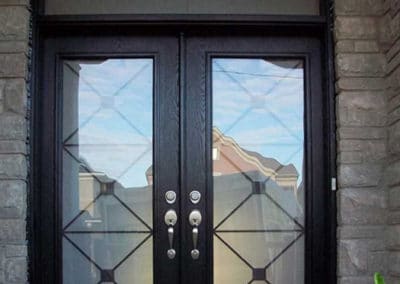 Xclusive wrought iron door insert