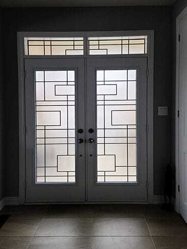 Charisma Wrought Iron Door Insert by What A Pane