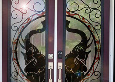 Raja Door insert by What A Pane
