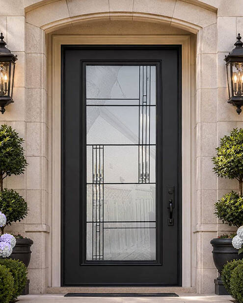 Galaxy decorative glass door insert