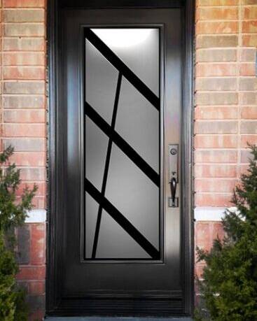 Ultra wrought iron door insert, installed (photo 2)