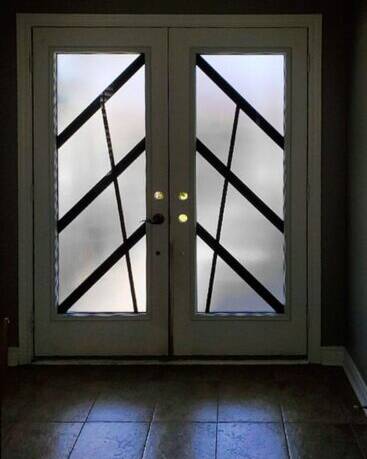 Ultra wrought iron door insert, installed (photo 3)