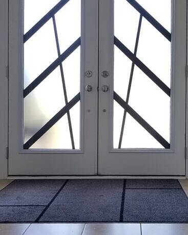 Ultra wrought iron door insert, installed (photo 4)