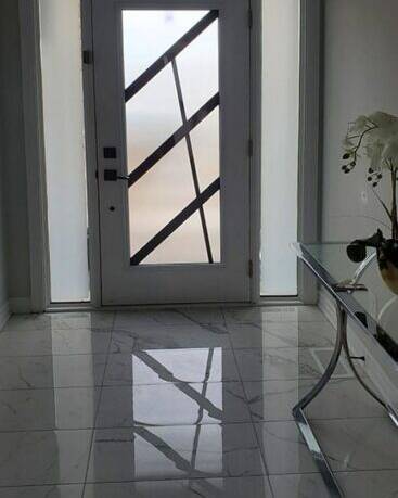 Ultra wrought iron door insert, installed (photo 7)