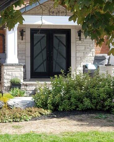 Ultra wrought iron door insert, installed (photo 8)
