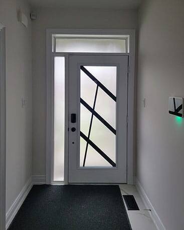 Ultra wrought iron door insert, installed (photo 11)