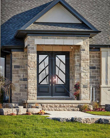 Ultra wrought iron door insert, installed (photo 12)