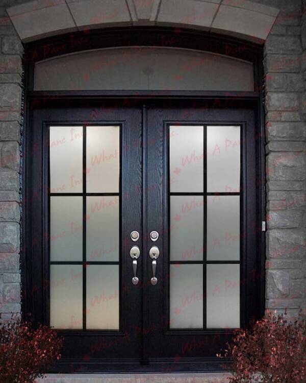 Vibe wrought iron door insert, installed (photo 6)