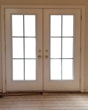 Vibe wrought iron door insert, installed (photo 10)