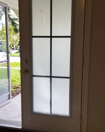 Vibe wrought iron door insert, installed (photo 11)