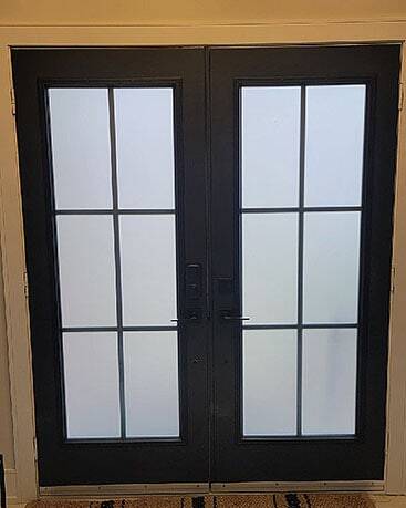 Vibe wrought iron door insert, installed (photo 19)