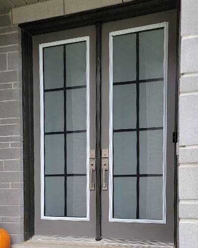 Vibe wrought iron door insert, installed (photo 21)
