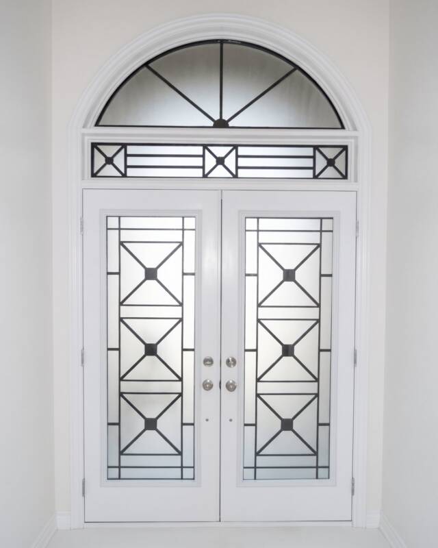 Kudos wrought iron door insert