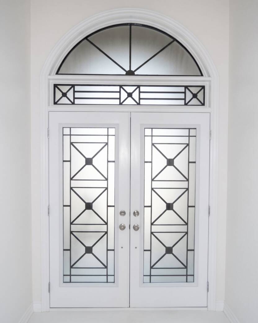 Kudos wrought iron door insert
