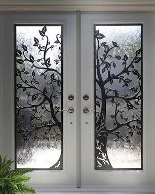 Woodland laser cut iron door insert, installed (photo 17)
