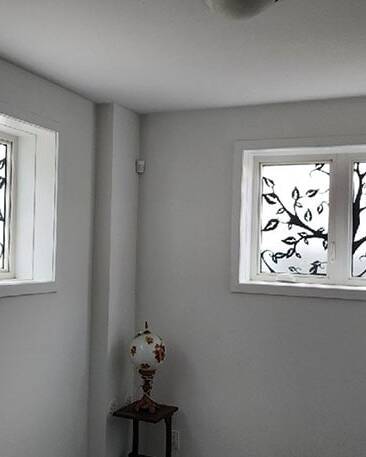 Woodland laser cut iron door insert, installed (photo 21)