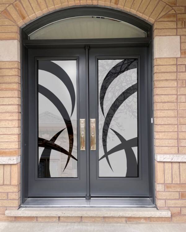 WP-8000 inserts in an arched double door
