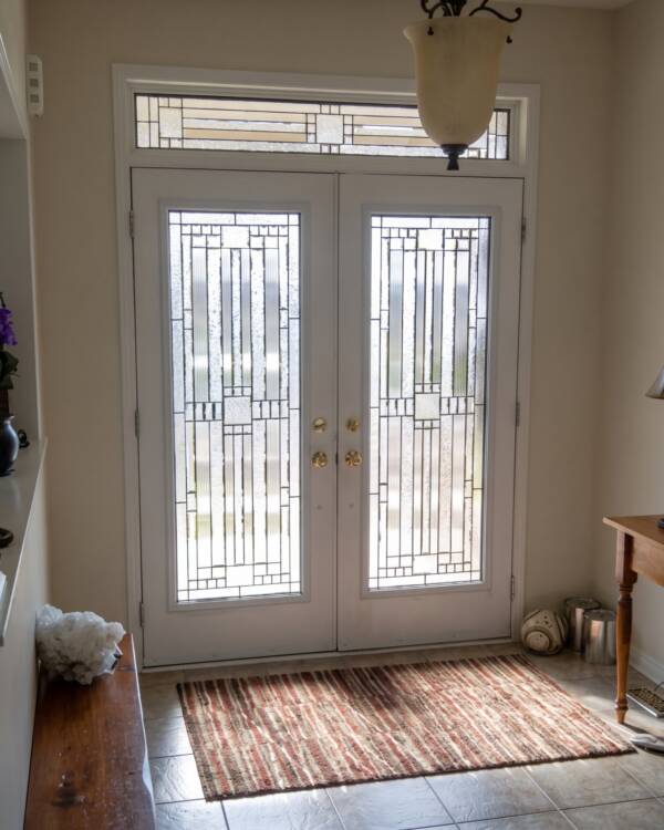 Moderna stained glass door insert