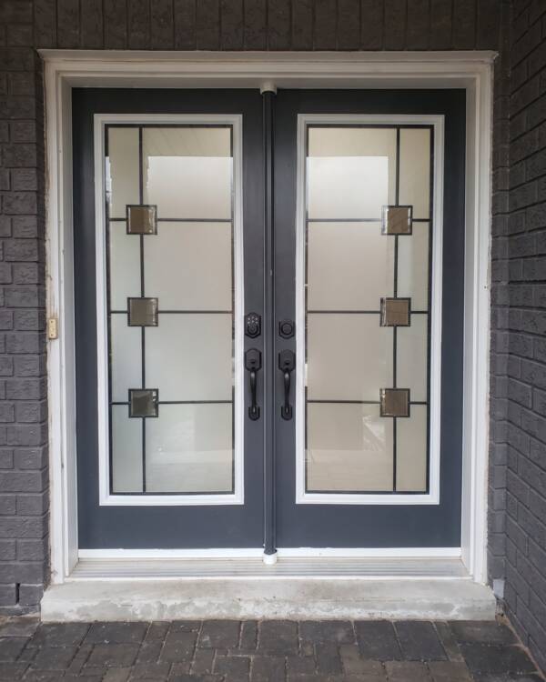 Novation wrought iron door insert