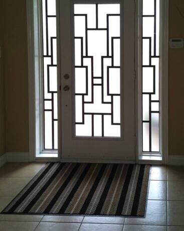 Zen SD wrought iron door insert, installed (photo 3)