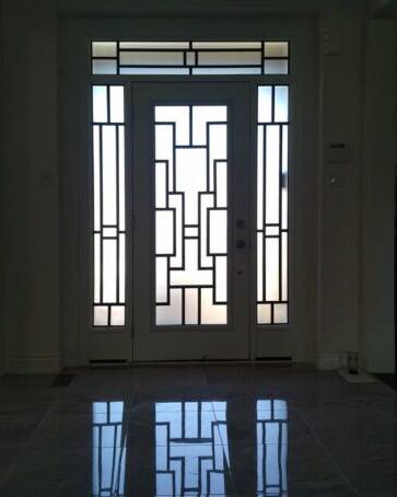 Zen SD wrought iron door insert, installed (photo 5)