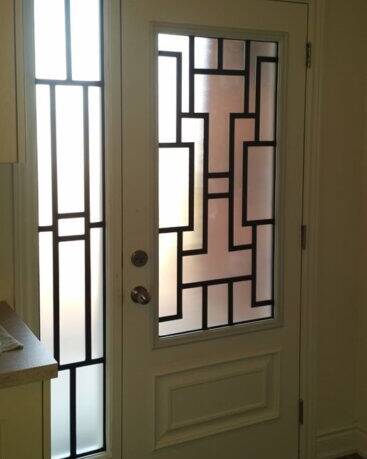 Zen SD wrought iron door insert, installed (photo 6)