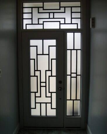 Zen SD wrought iron door insert, installed (photo 7)