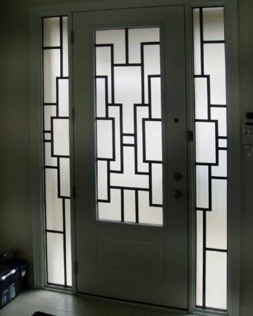Zen SD wrought iron door insert, installed (photo 9)