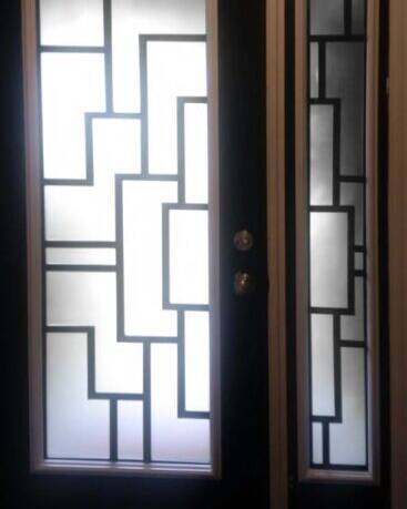 Zen SD wrought iron door insert, installed (photo 11)