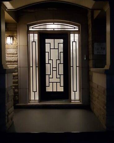 Zen SD wrought iron door insert, installed (photo 14)