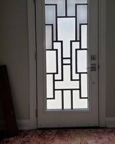 Zen SD wrought iron door insert, installed (photo 16)