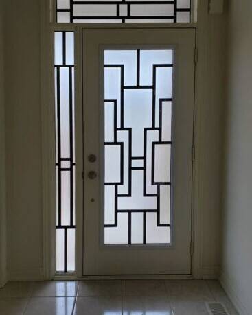 Zen SD wrought iron door insert, installed (photo 17)