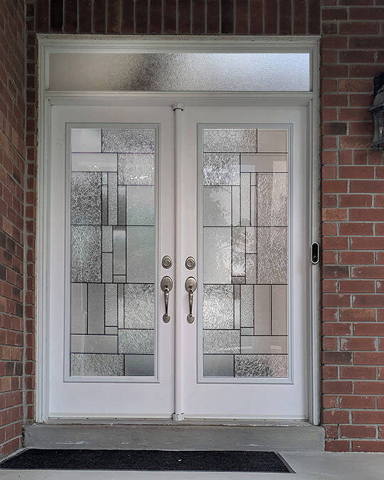 Oracle decorative glass door insert