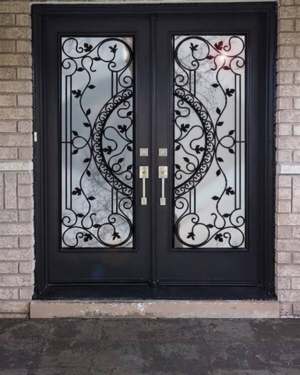 Prestige wrought iron door insert