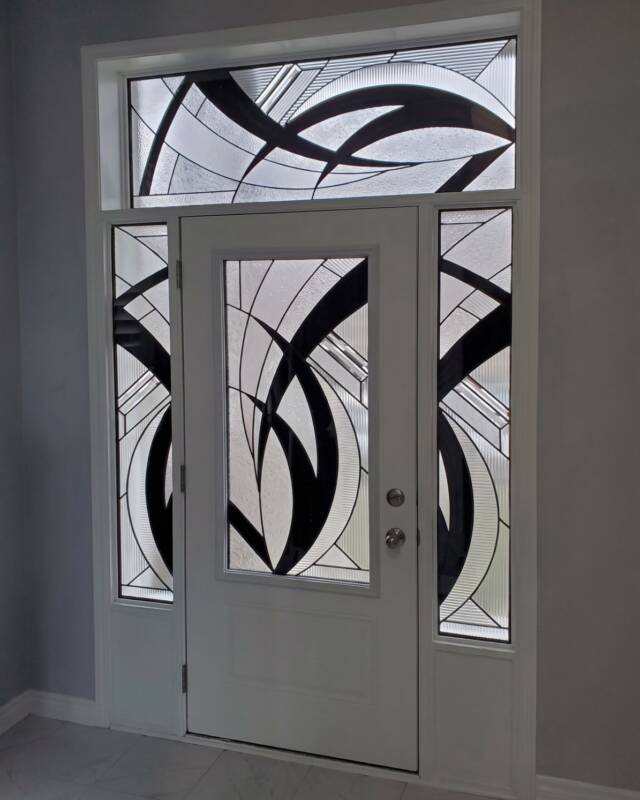 Radiance decorative glass door insert