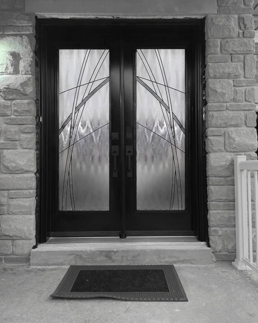Rialto decorative glass door insert