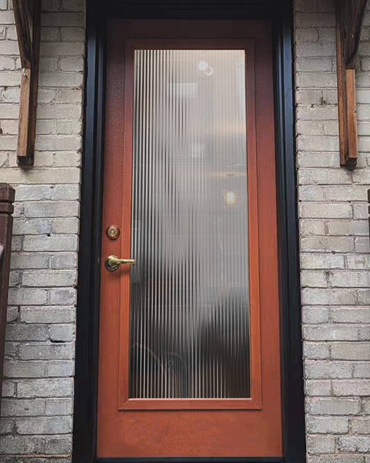 Riverside decorative glass door insert