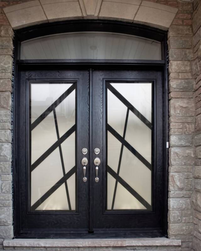Ultra wrought iron door insert