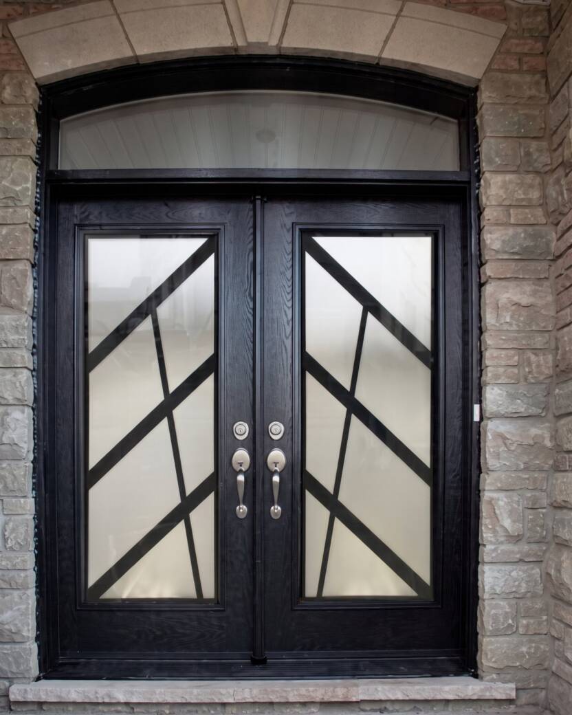Ultra wrought iron door insert