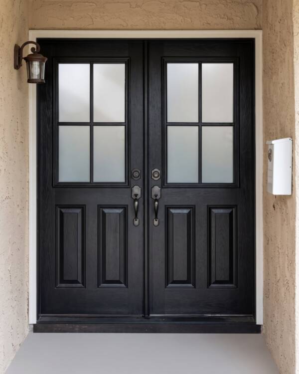 Vibe wrought iron door insert