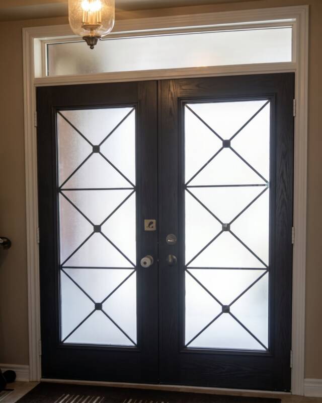 Xclusive wrought iron door insert
