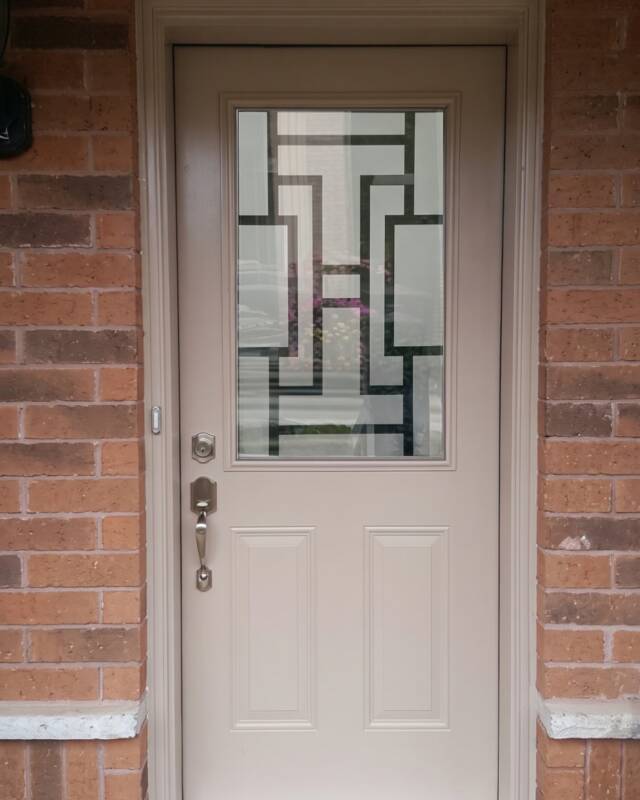 Zen SD wrought iron door insert
