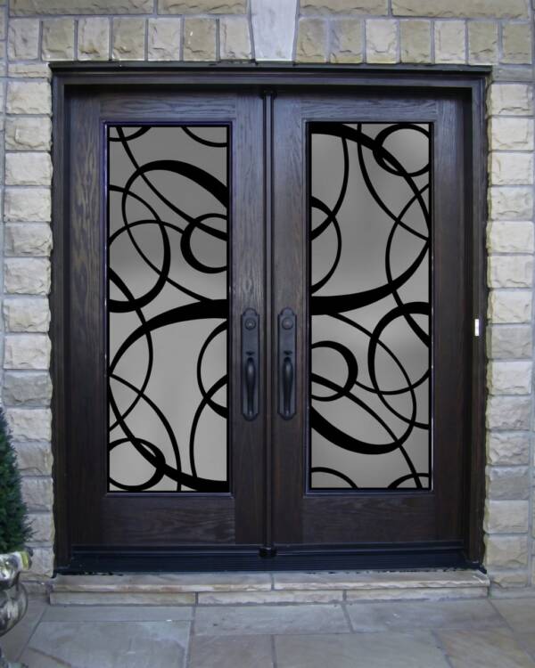 Blazer laser cut iron door insert