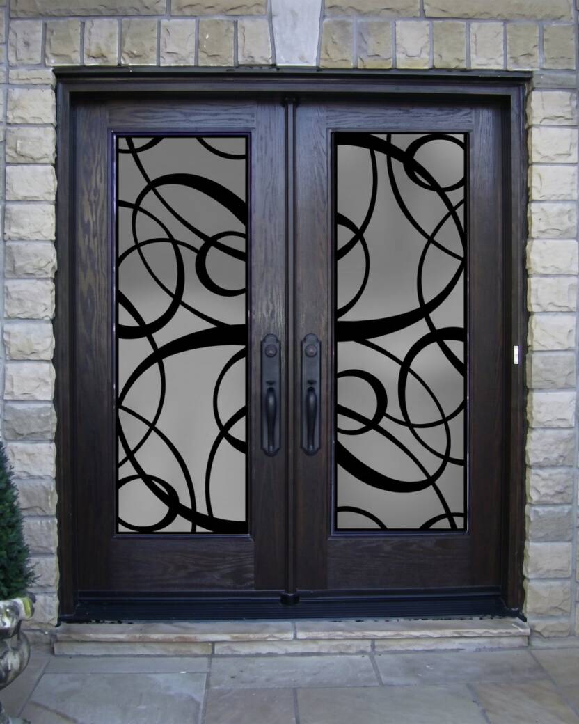Blazer laser cut iron door insert