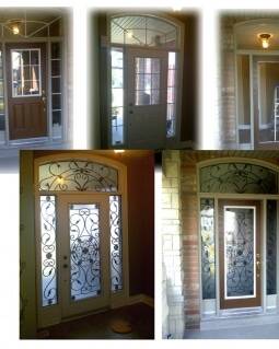 Destiny wrought iron door insert, installed (photo 18)
