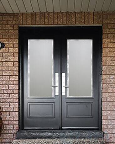 Allure decorative glass door insert, installed (photo 2)