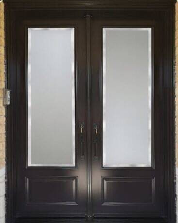 Allure decorative glass door insert, installed (photo 3)