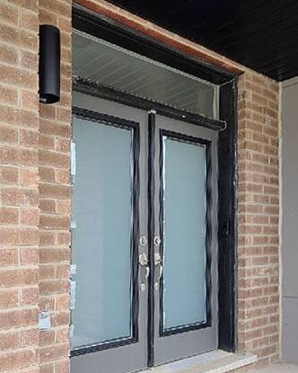 Allure decorative glass door insert, installed (photo 8)